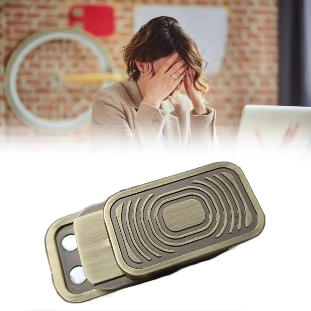 Cadeau adulte Triple poussée Fidget curseur main Spinner sensoriel poussée carte magnétique bureau jouet haptique métal Fidget jouet tdah autisme