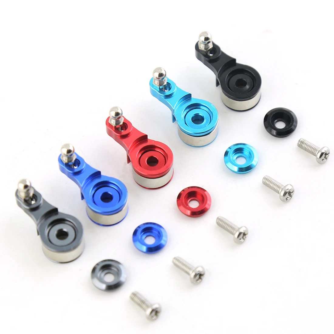 Prático 25t metal ajustável amortecimento servo braço chifre para 1/10 rc rastreador carro traxxas trx4 TRX-4 trx6 peças de atualização, 3