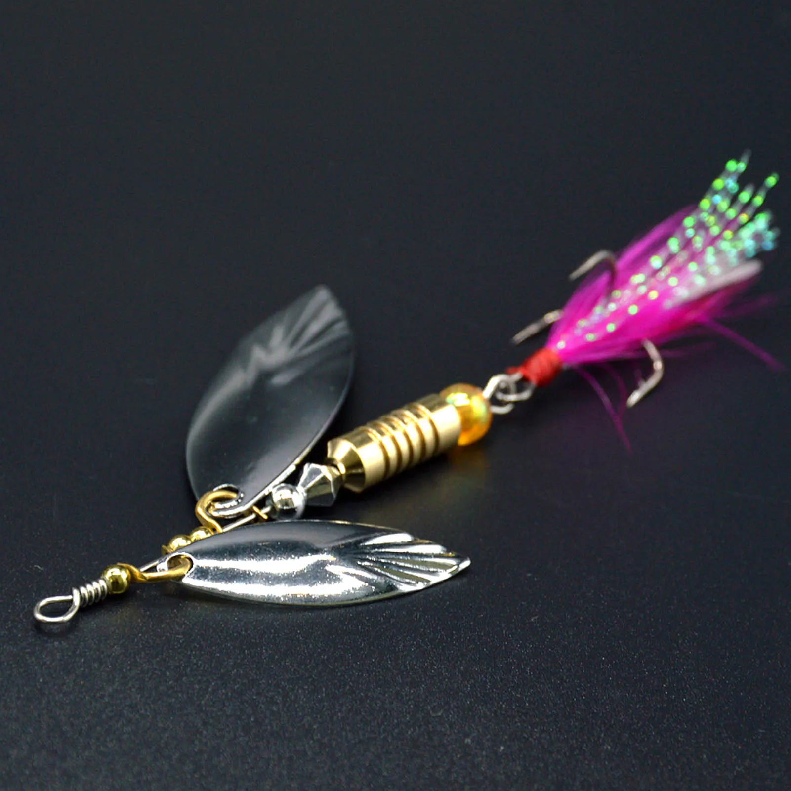 Sequins Spinner Fishing Lures Sturdy and Durable Material Fishing Bait Suitable for Ponds Lakes Streams