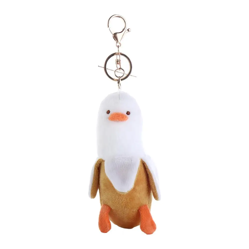 

Key Chain Soft Banana Duck Pendant Down Cotton Peeled Banana Duck Backpack Charm Key Chain Children's Gifts