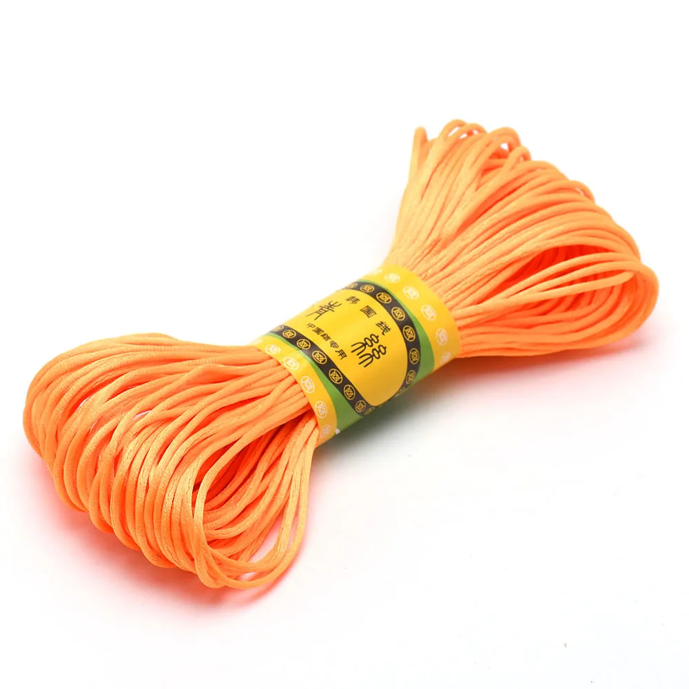 20 m 1,5 mm Satin-Nylon-Zierkordel, Rattail-Kordel, chinesischer Knoten