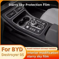 For BYD Destroyer 05 Starry Sky Film Interior Modification Central Control Instrument Screen Protective Film Car Accessories