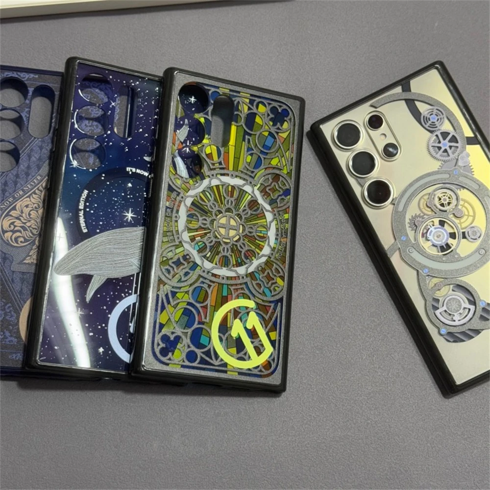 Official Spigen PC Hard Magnetic Case For Samsung Galaxy S25 Ultra S24 S23 S22 Ultra C11 Series For Magsafe Ultra Thin TPU Cover - náhled 6