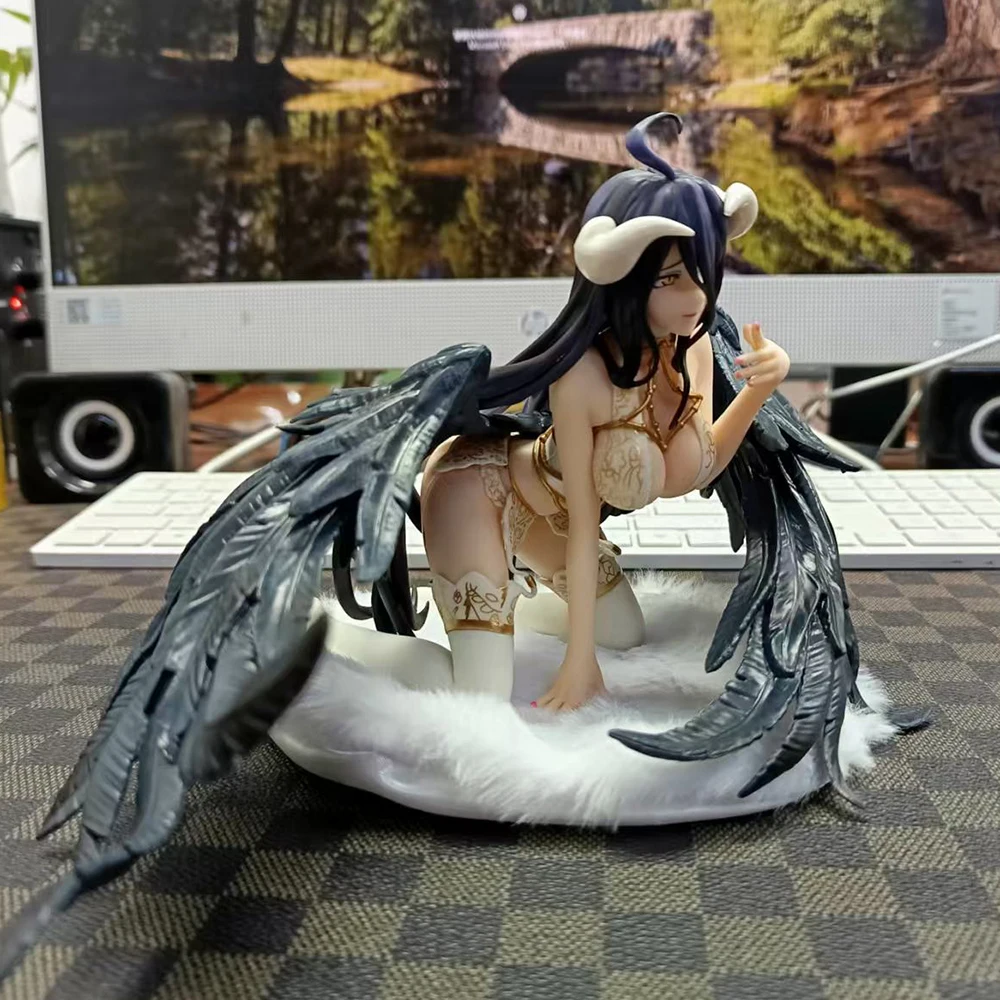 Anime Overlord Albedo Pajamas Sexy Figure 1/7 Model Car Ornament Toys Collection Boys Festival Gifts
