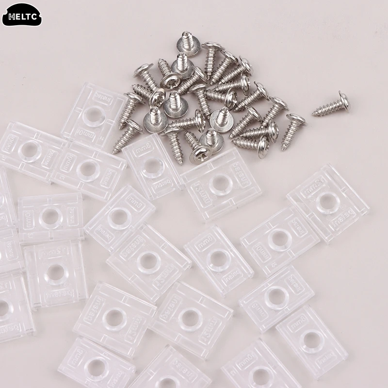 50 Pcs /LOT COB SMD Leds Strip 8/10/12mm With Screws Fixing Mounted Clip LED Tube Holder Tape Light Connector Clip Brackets