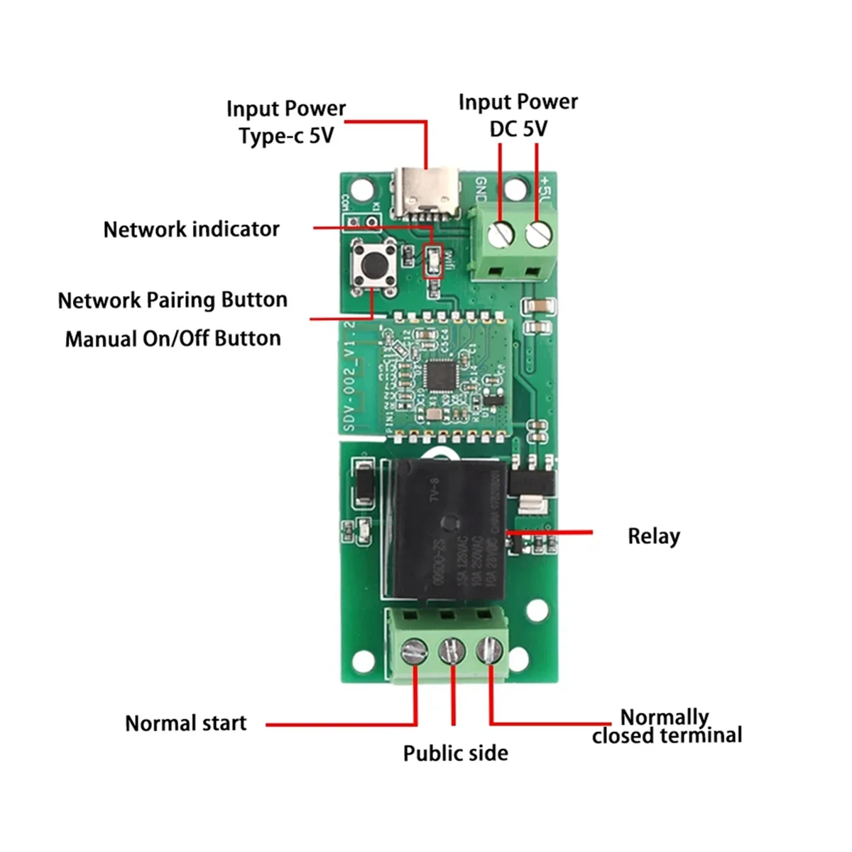 POP-lEwelink Smart USB-C DC 5V DIY Einkanal Bluetooth WIFI Tipp Selbstsichernde Wireless Smart Home Relais Schalter