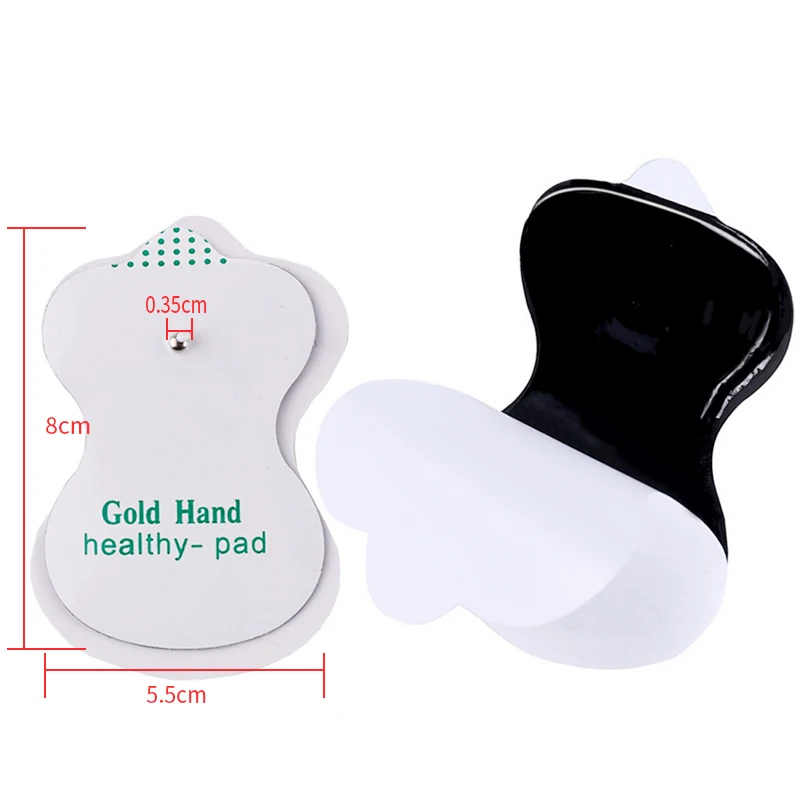 10/20pcs Self-adhesive Gourd Shaped Gel Electrode TENS for Cross Pulse Muscle Stimulation EMS Massage Physiotherapy Instrument