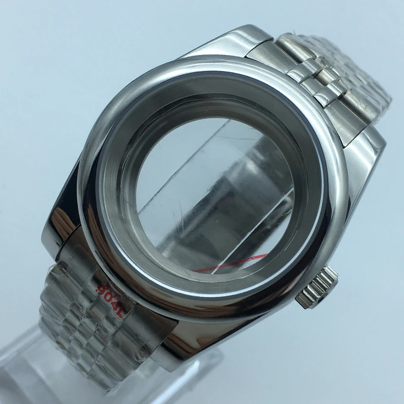 36 مللي متر/40 مللي متر عالية الجودة NH35 حافظة الياقوت الزجاج اليوبيل سوار قفل منزلق ل Seiko nh34 NH35 NH36 nh38 Eta 2824 حركة #2