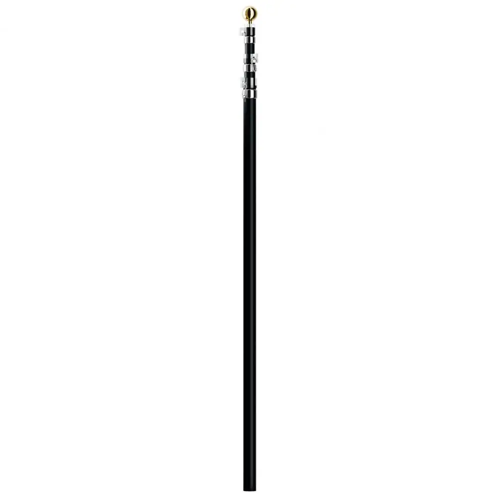 

9-25FT Aluminum Alloy Telescopic Flagpole, Extra Thick 5-Section Inground Rotating Telescoping Flagpole, Outdoor Garden Resident