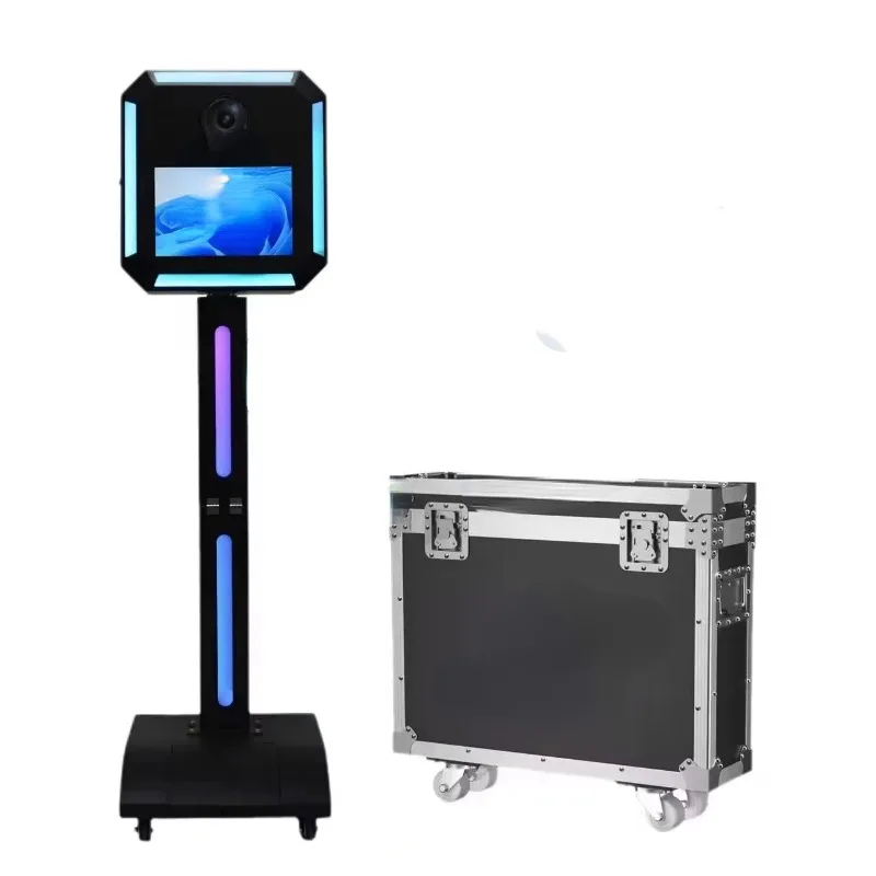 The new Roaming Photo booth Mobile Roaming Photo booth robot is a very popular photo booth machine