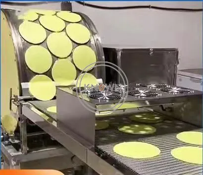 Máquina automática de tortilha de farinha de milho mexicana, três fileiras, roti, chapatti, rolo de mola, suporte de molde personalizado