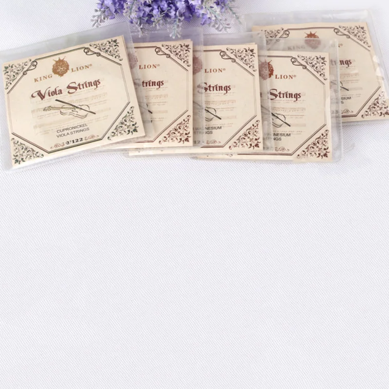 1 set KING LION Steel wire alloy viola strings V122, A-D-G-C viola strings,Viola Parts Accessories fittings