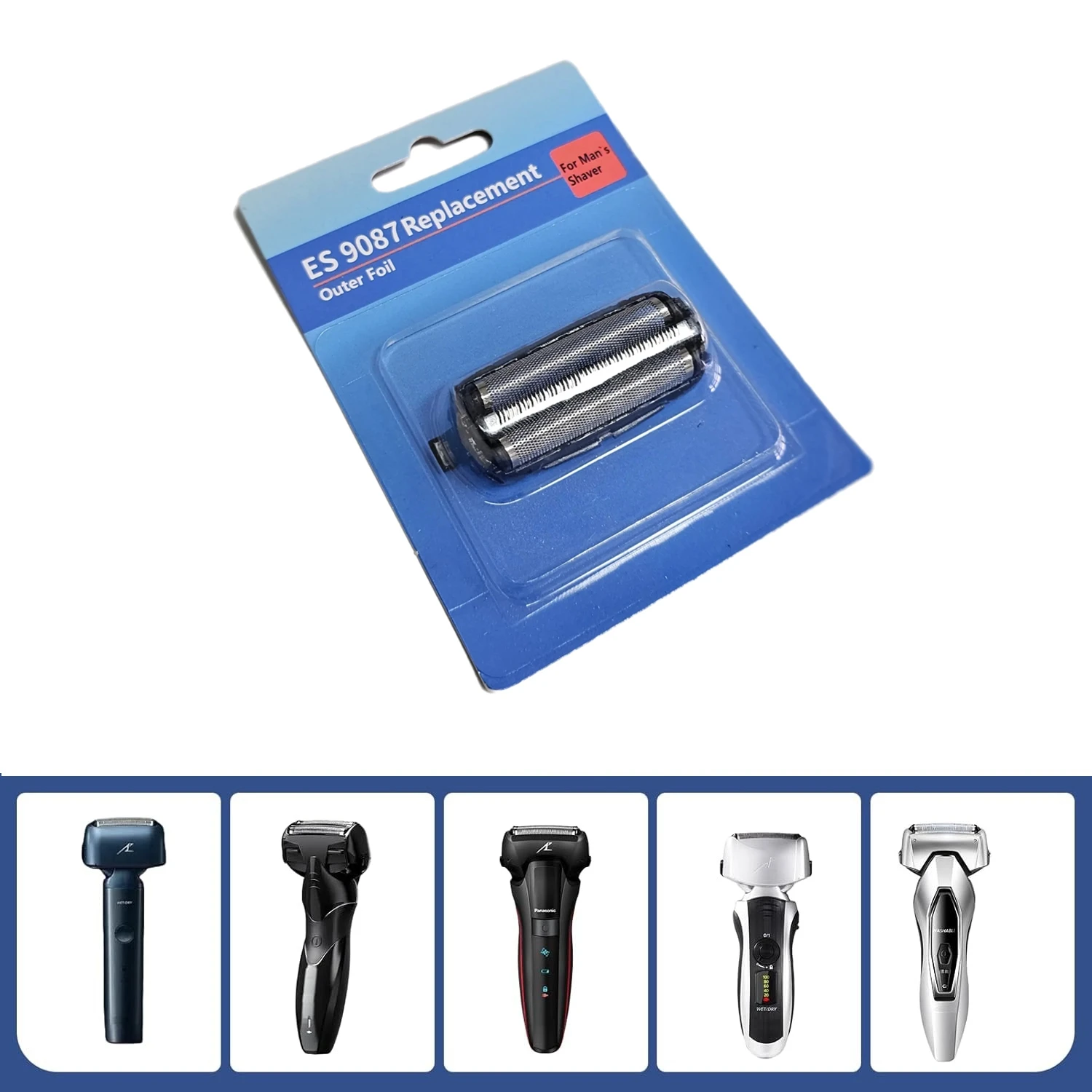 

ES9087 Shaver Replacement Outer Foil Compatible with Panasonic ARC3 3-Blade Electric Razor ES-LL41-K, ES8103S