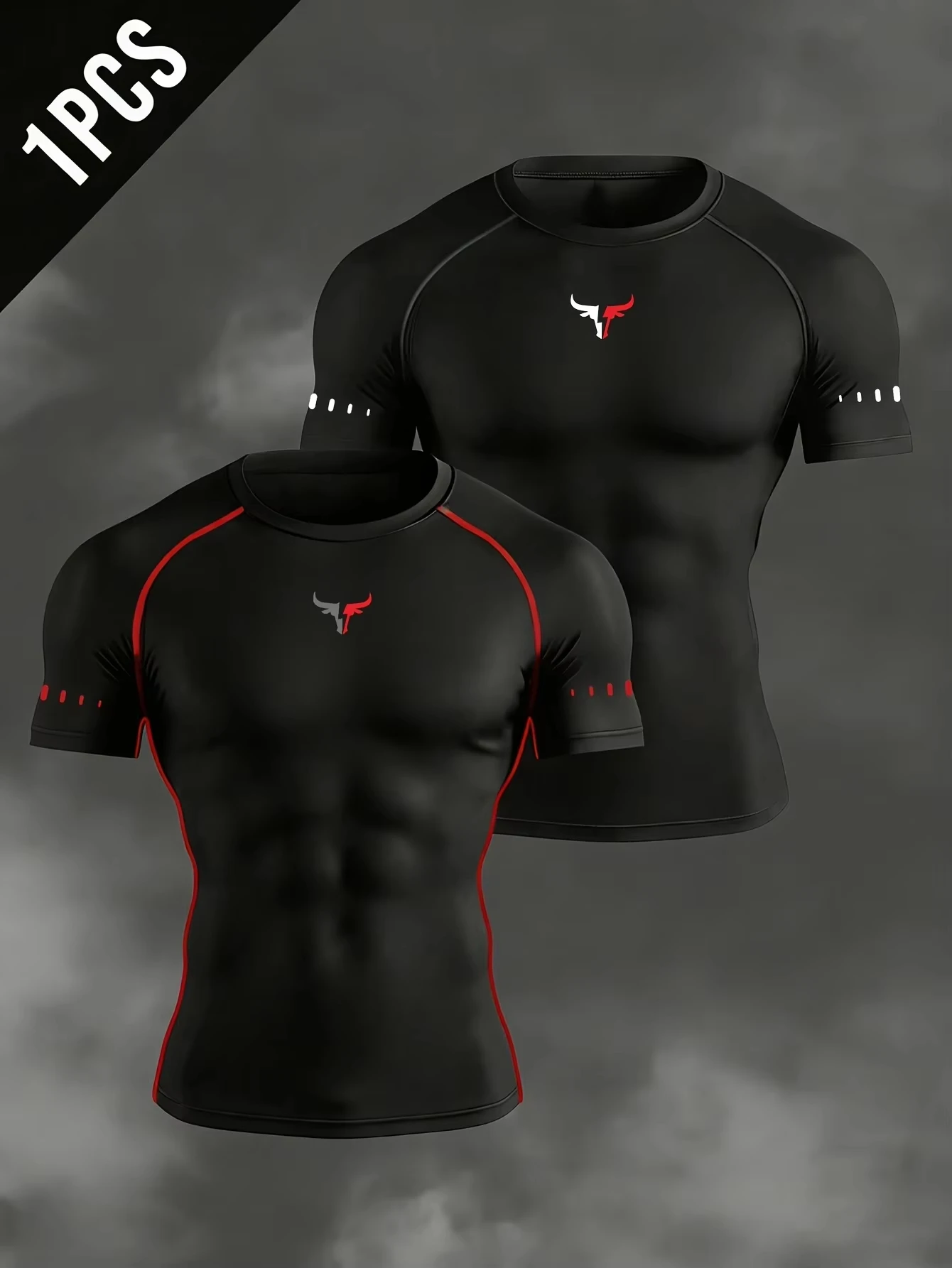 New Men's Short-Sleeve T-Shirt Breathable Workout T-Shirt Available In Multiple Colors Suitable For All Seasons Running Fit