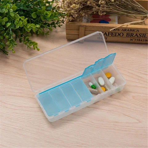 

1Pcs Portable Multicolor Travel Must Seal Kit for Seven Days, Drug Storage Box, Packing Box for a Week, Pills Case