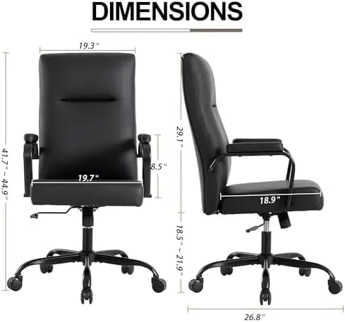 Office Desk Chair,Leather Conference Room Chairs with Wheels,Modern High Back Executive Office Chair with Memory
