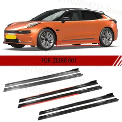 FOR ZEEKR 001 2M Car Side Skirt Extension Plate Lip Separator Bumper 2.18M Racing Side Spoiler