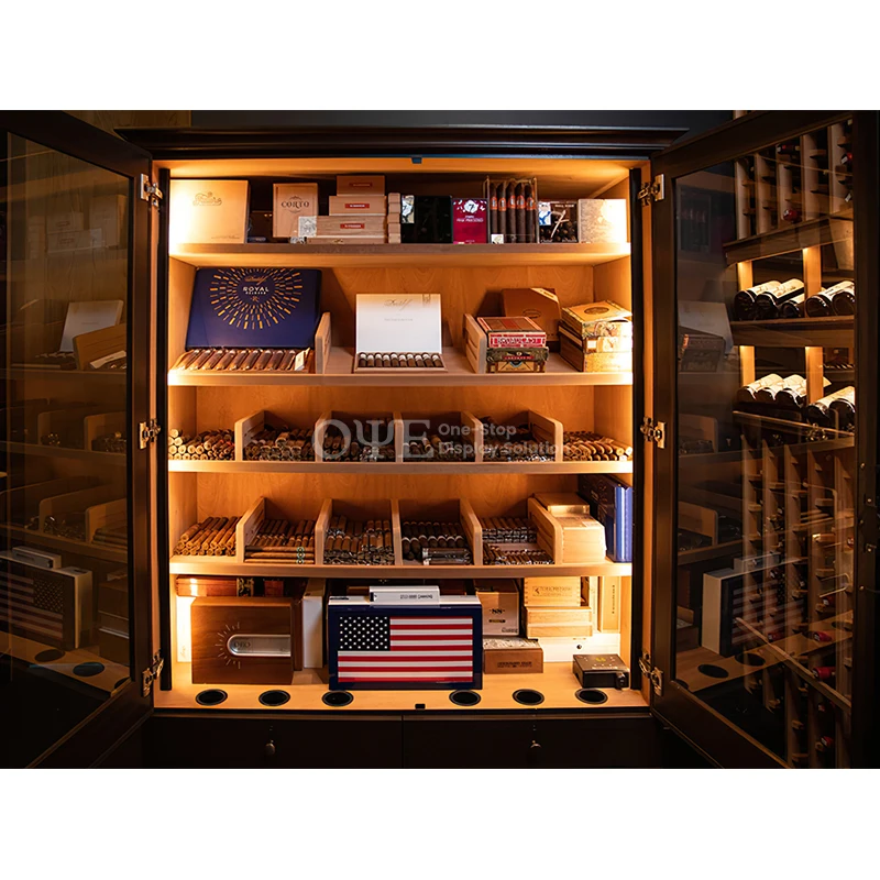 custom.Customized Smoke Shop Showcase Counter Cabinets Cigar Lockers Closet Display Rack  Showcases