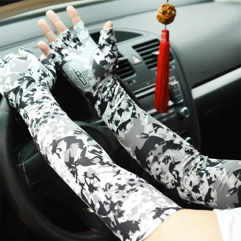 Cool Men Women Arm Sleeve Gloves Running Cycling Sleeves Fishing Bike Sport Protective Arm Warmers UV Protection Cover 2024 New