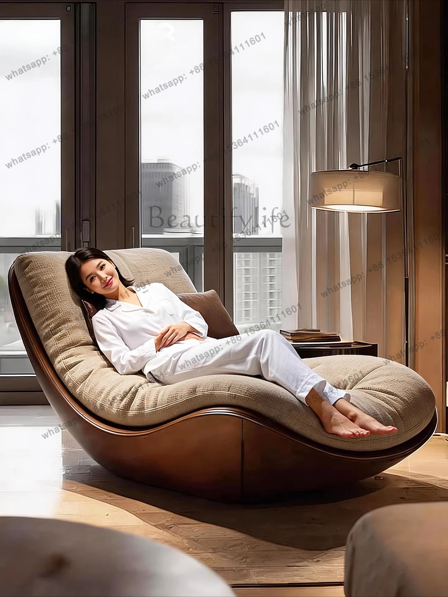 

yj9 Italian minimalist sofa chair light luxury living room home modern minimalist designer leisure chair