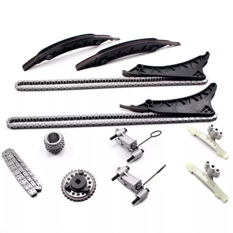 Timing Chain Kit Tensioner & Guides Set For 4.4L V8 N63 2013‑2020 M5 M6 X5 X6 OE 11317557741 11317574397 11317567500 Engine