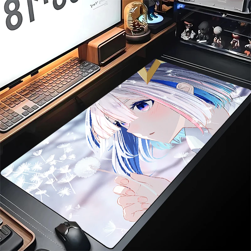 

Cute Anime Girl Mouse Pad Kawaii Large Mousepad Gamer Non-Slip Gaming Mouse Mat XXL Computer Desk Mat 90x40cm Otaku Keyboard Pad