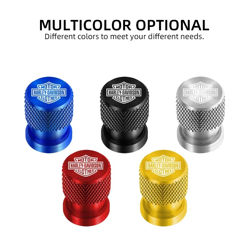 Aluminum Tire Valve Stem Caps For Harley Davidson Motorcycle Wheel Rims