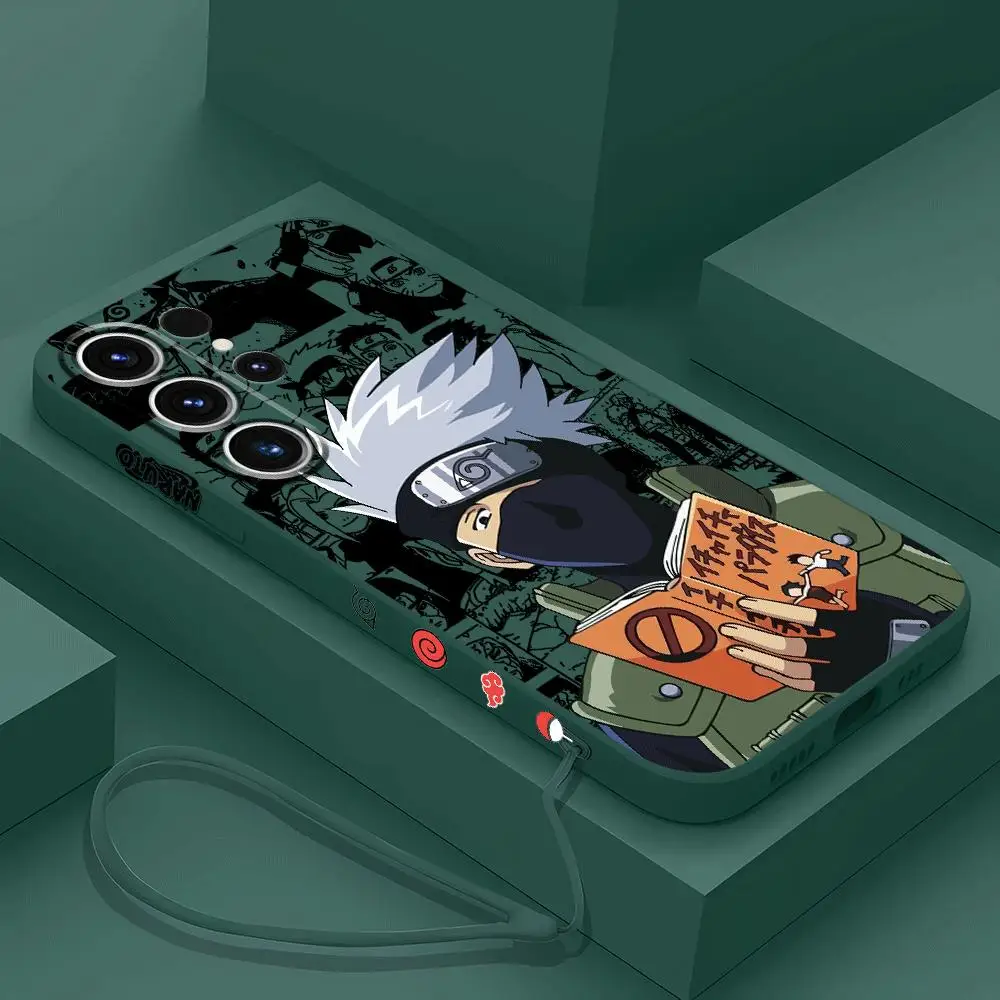 Case for Samsung Galaxy S24 Ultra S23 Ultra 5G S21 S20 FE S22 Plus S23 5G S24 Plus N-Narutos Kakashi Lee Cover Print Luxury