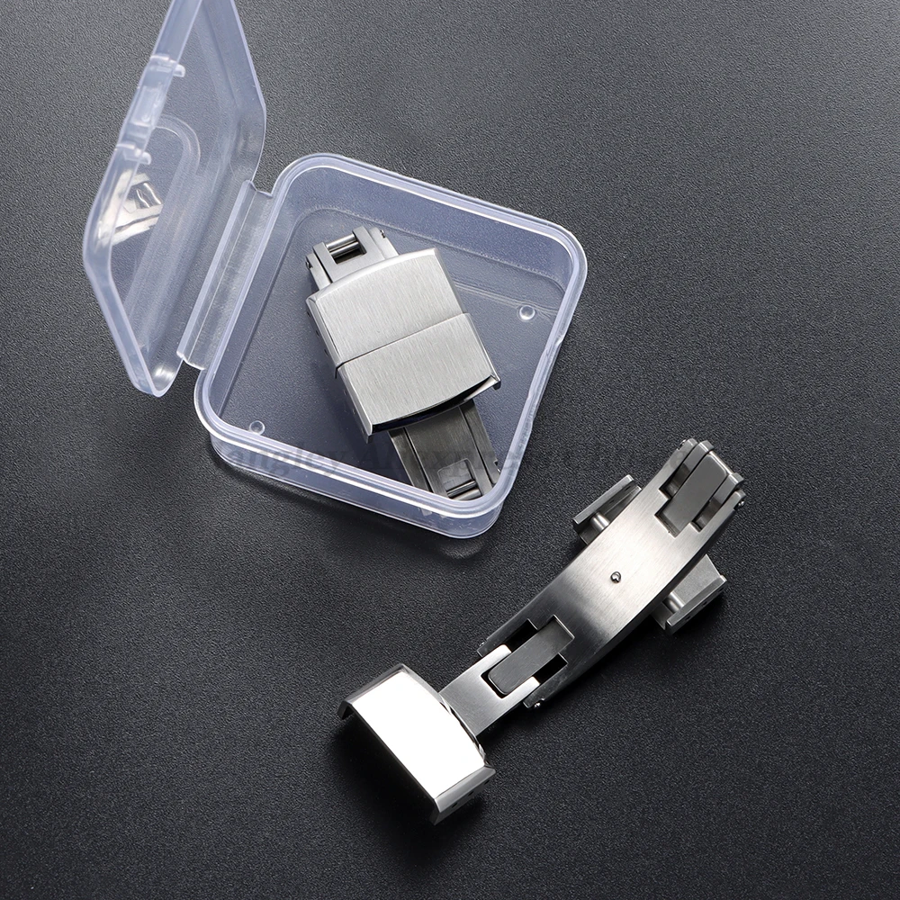 أضعاف مشبك انقر نقرا مزدوجة فراشة 16 مللي متر 18 مللي متر 20 مللي متر الإفراج السريع شقة نهاية العالمي CTS حزام موضة الصلب فرشاة الأصلي مشبك