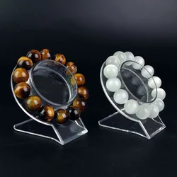 1PC Clear Jewelry Bracelet Display Holder Bangle Organizer Rack Acrylic Bracelet Display Collar Stand Holder Practical Use Tool