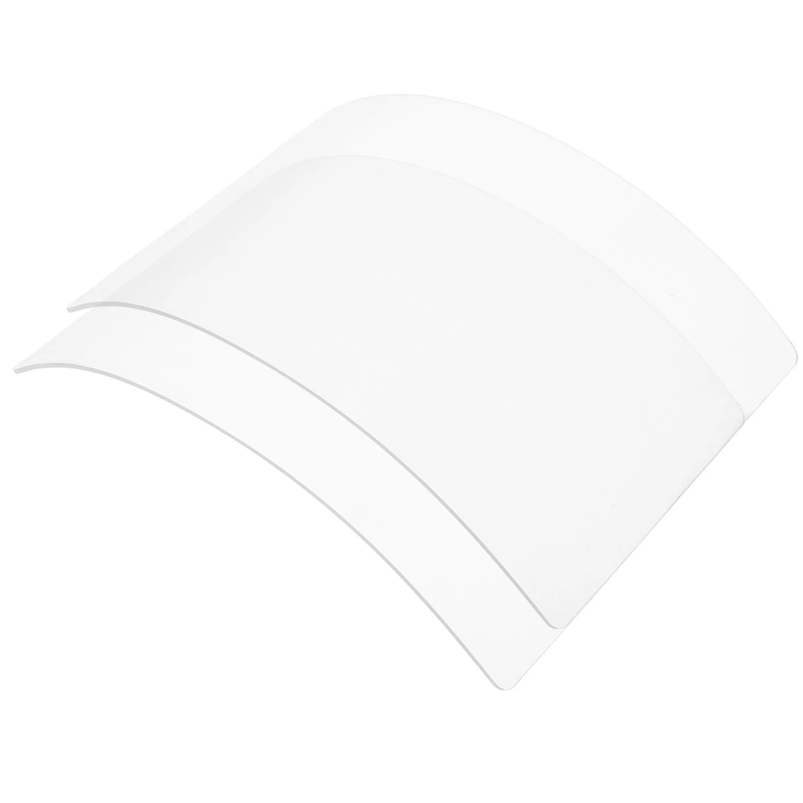 Visière de protection de remplacement, 2 pièces, lentille de 4Mm, couvercle de capot de sablage haute transparence pour bouclier de meulage transparent