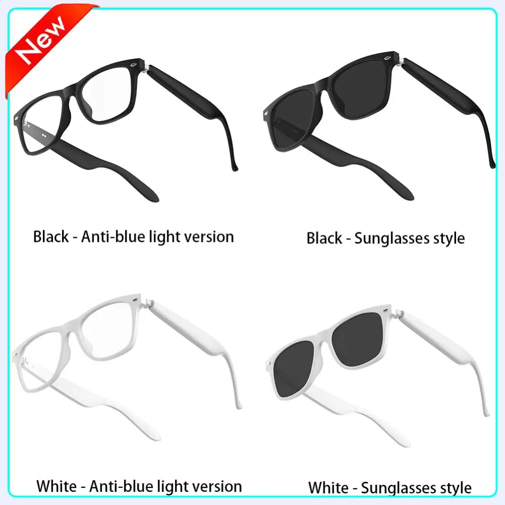 

AI Intelligent Translation Glasses Smart Glasses Built-in Microphone Speakers Music Headphones Glasses Anti Glare for Men Women