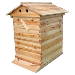 Wooden Beehive Automatic Beekeeping Equipment Tool, Free Flowing Beehive Rack, Honeycomb Base Bee Box