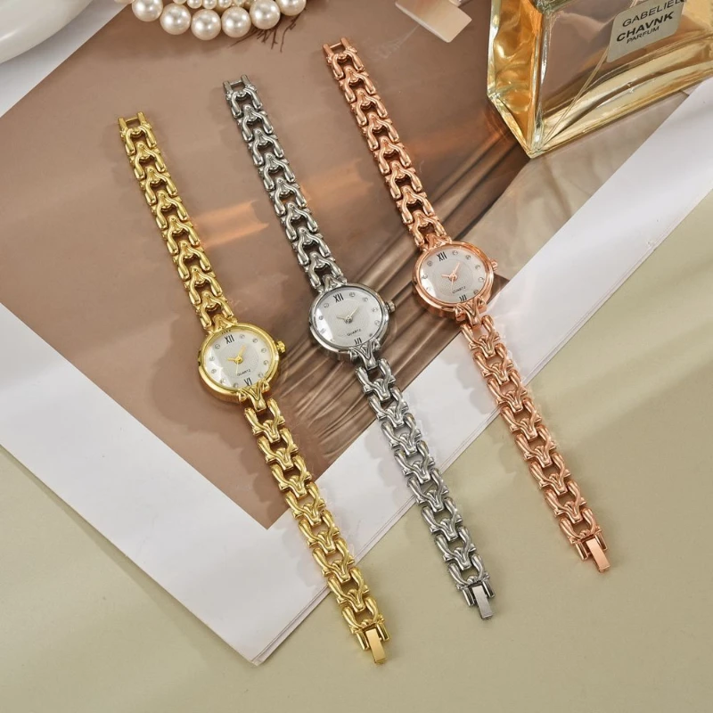 Orologi da donna Orologi da polso di lusso Orologio da donna con cinturino in oro alla moda Orologio femminile elegante da donna Montre Femme