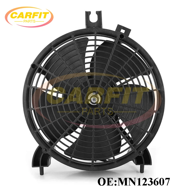 High Quality OEM MN123607 Air Condition Condenser Fan Motor & Shroud For Mitsubishi Pajero Montero Sport L200 Triton Auto Parts