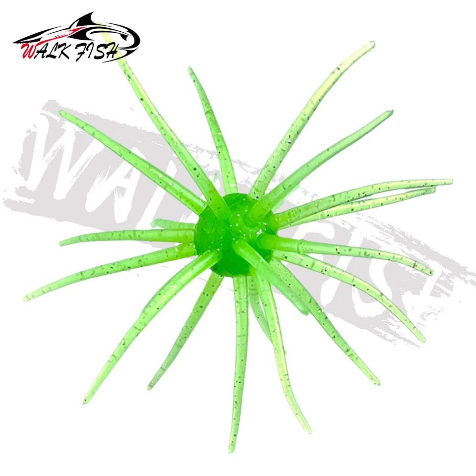 WALK FISH 3 Stück 0,5g-8,7g Seeigel-Angelköder TPE Weichköder Silikonköder für Brassen, Seebarsch, Mandarinfisch, Tilapia, Forelle – Detail 19