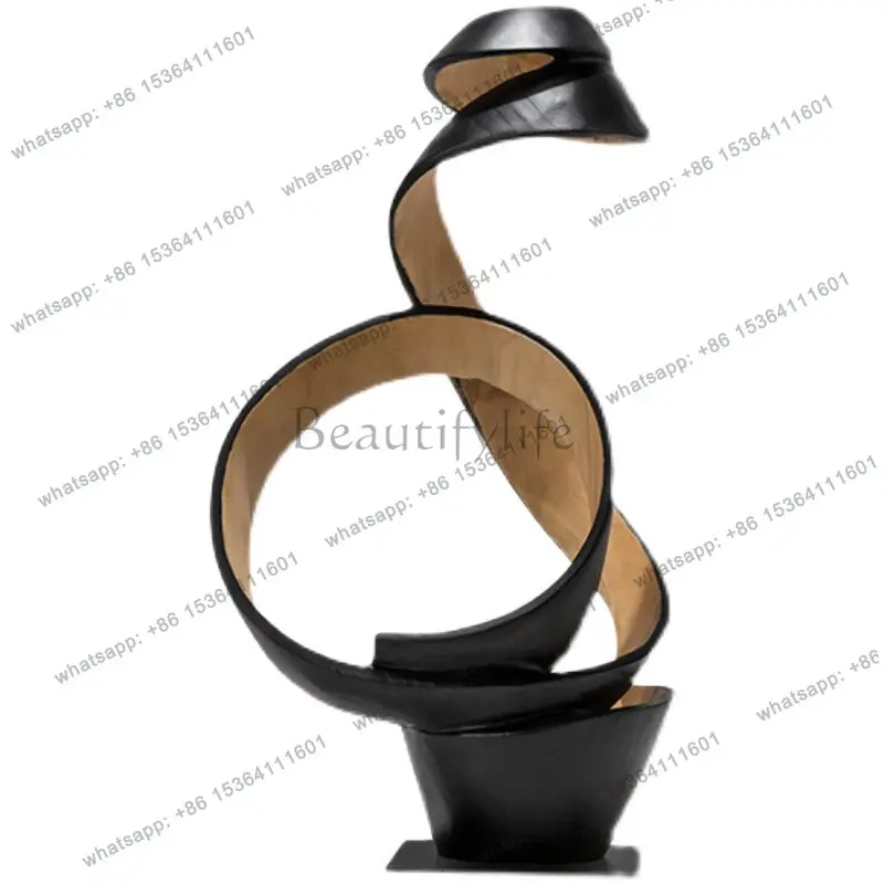 Hotel lobby sculpture artwork ornament model room porch abstract wood carving decoration