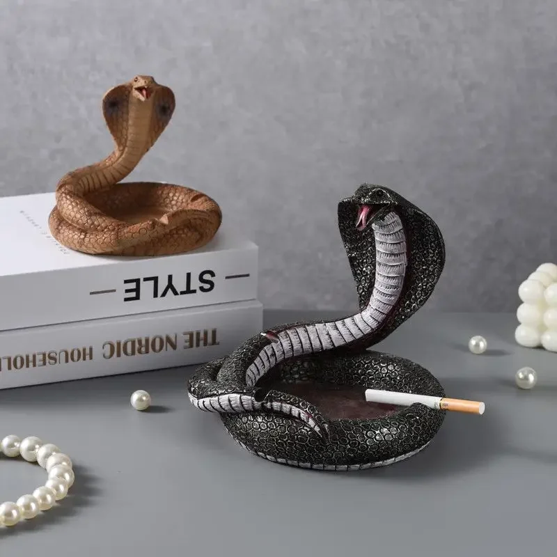 Cobra Ashtray High Appearance Level, Home Living Room, Coffee Table, Bedroom Creative Personality, Light Luxury Decoration