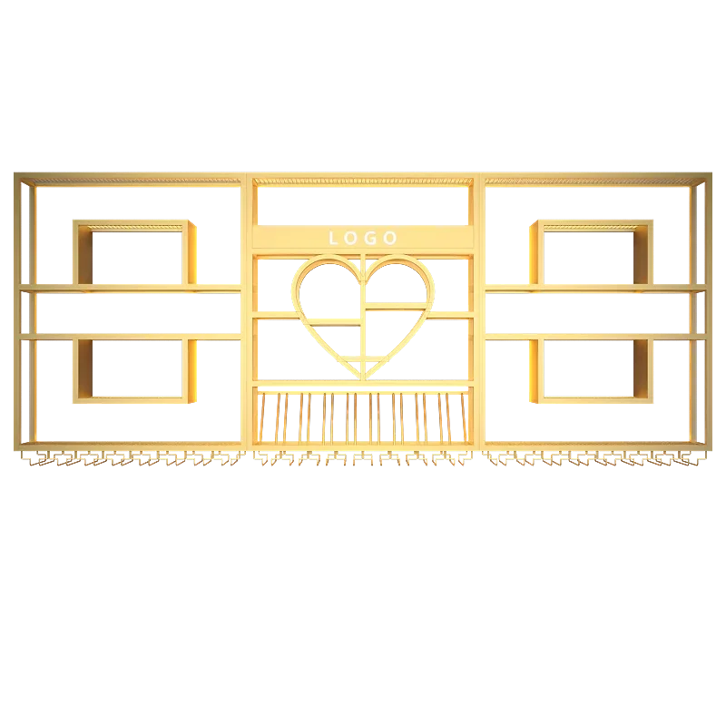 Display Storage Wine Rack Organizer Free Standing Gold Display Large Wine Rack Industrial Wall Counter Bar Schrank Decoration