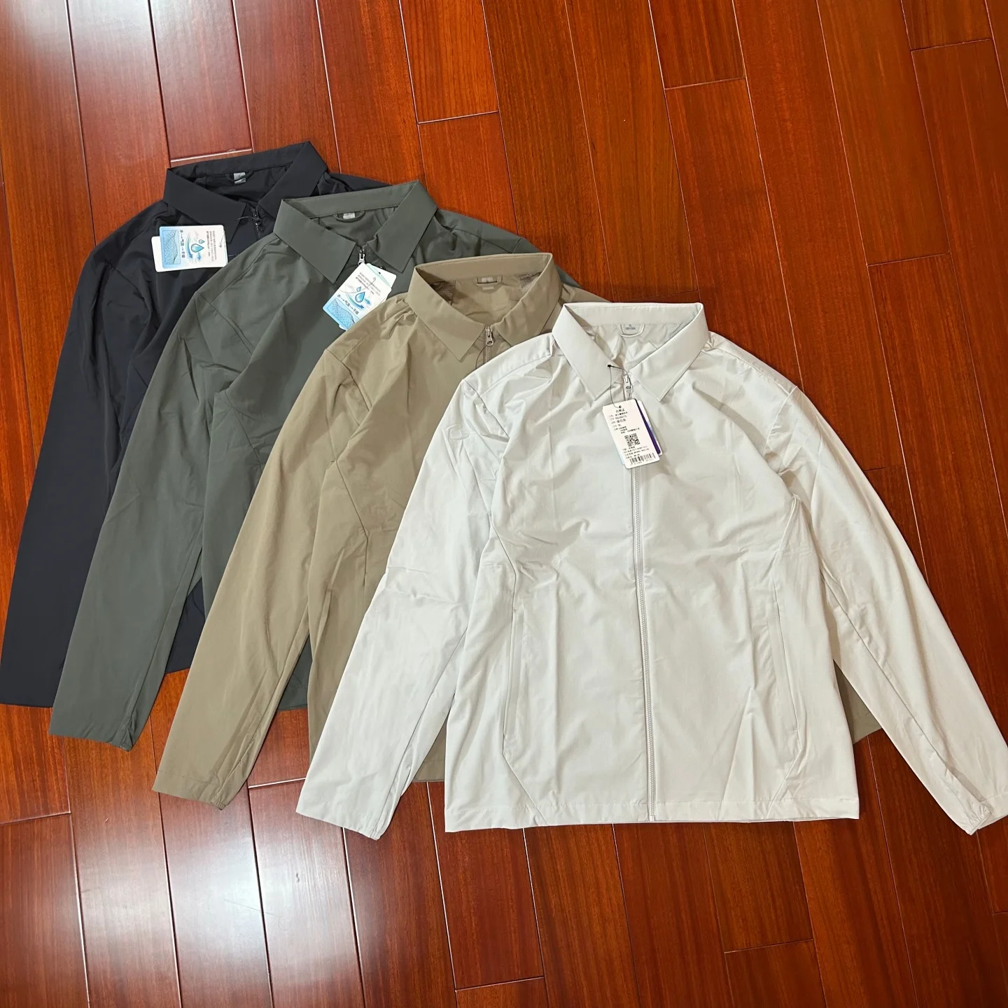 

Outdoor High-End Lightweight Business Jacket Summer Thin Casual Collar Quick Dry Lightweight Casual Outerwear for Men