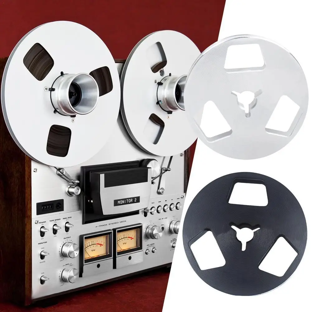 2.5 Inch Empty Take Up Reel To Reel Small Hub, 1/4 Inch Tape For Reel To Reel Tape Recorder Opening With Aluminum Roll