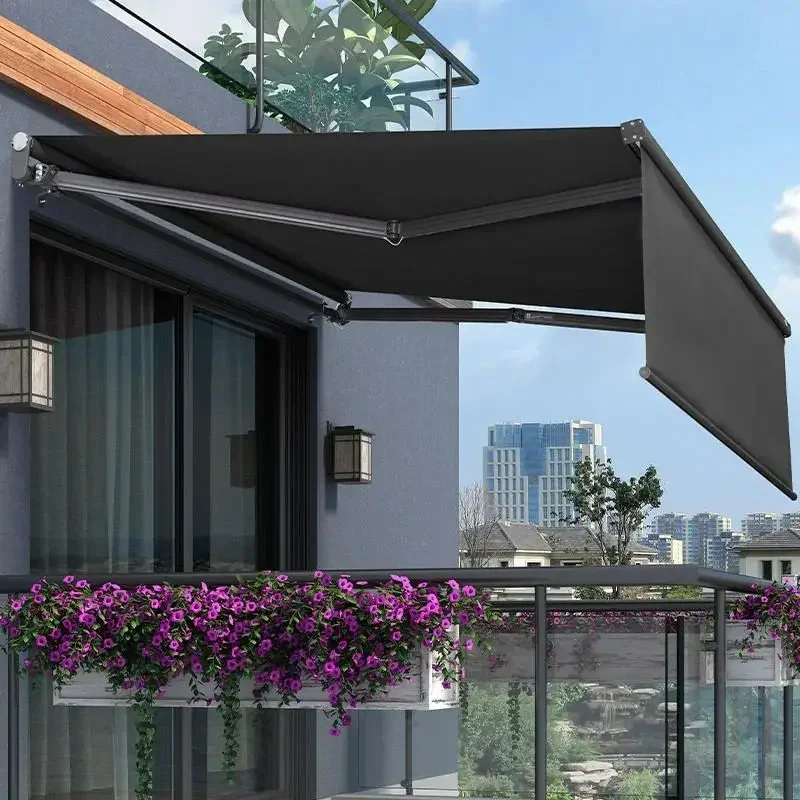 Factory Direct 2026 Garden Awning Folding Canopy, Dc Tent Retractable Aluminum, Fabric Automatic Outdoor, Acrylic Awnings