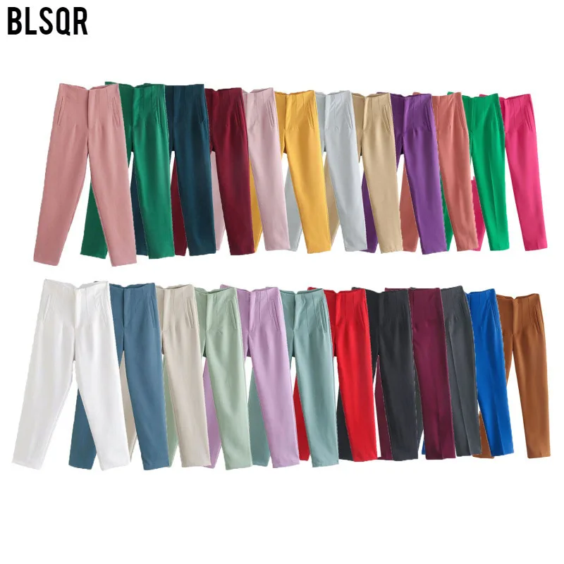 

Women's Clothing 2025 Spring And Autumn High Waist Nine-Point Long Slim Fit Casual Pants