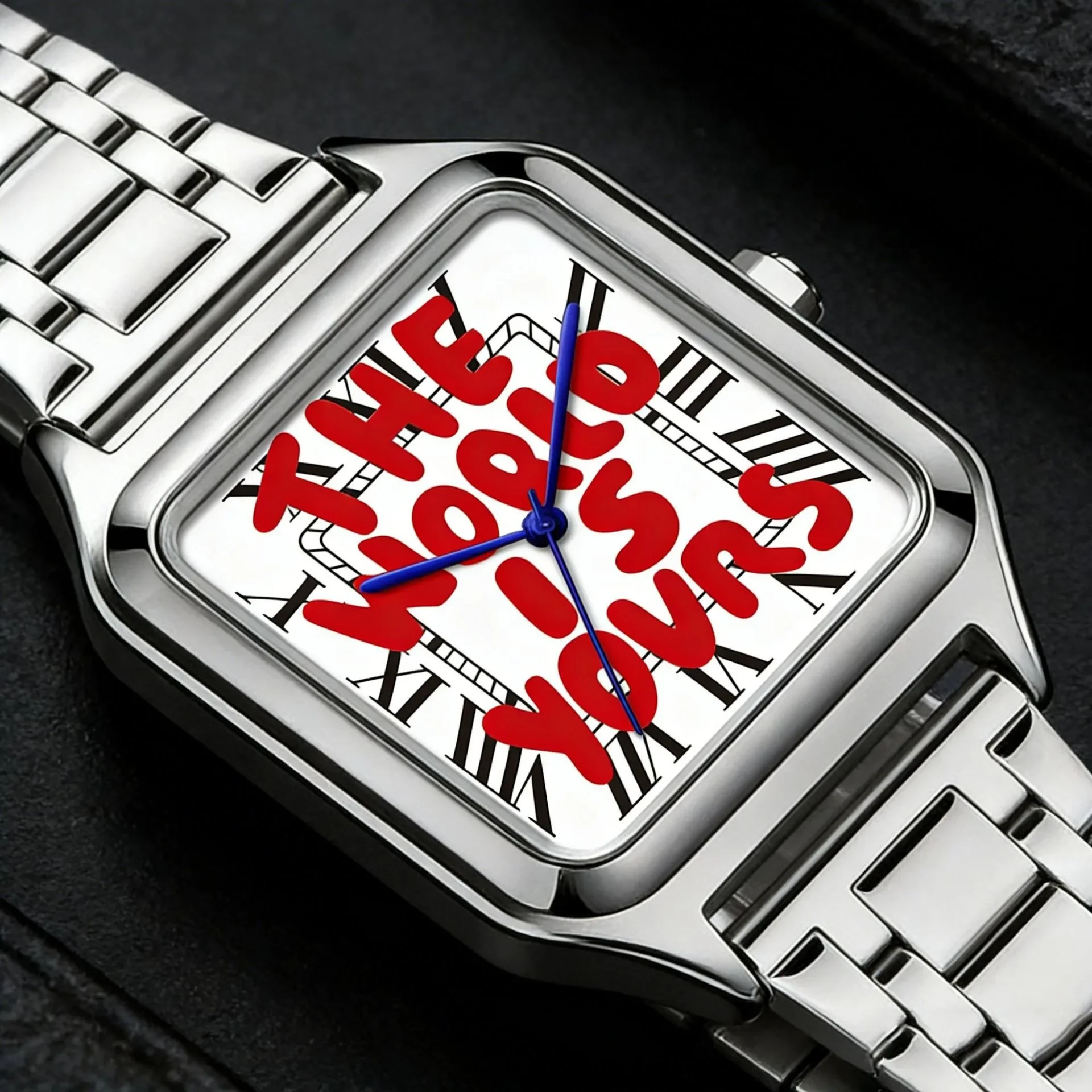 Unique Graffiti Writing Innovative Quartz Watch Men Original Hot Selling Classic Watch Personalize Business Design Clcok Reloj