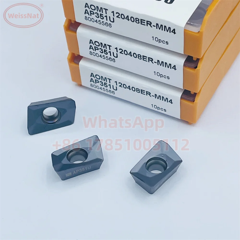 AOMT120408ER-MM4 AP351U Milling Carbide Insert XOMX120408 XOMX120412 XOMX120416 XOMX120420 XOMX120424 XOMX120431/40 Inserts 