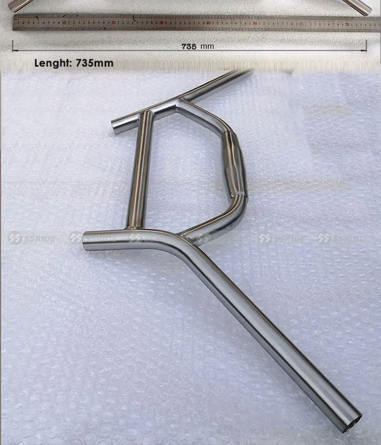 Fahrradlenker aus Titanlegierung, Elchstangen 22,2 * 31,8 mm, Fahrradzubehör für Reisen, Kies, Lenkrad – Detail 4