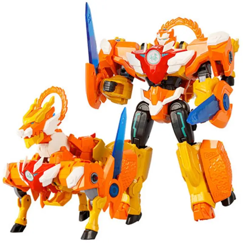 Transformação besta guerras animais míticos figura brinquedo