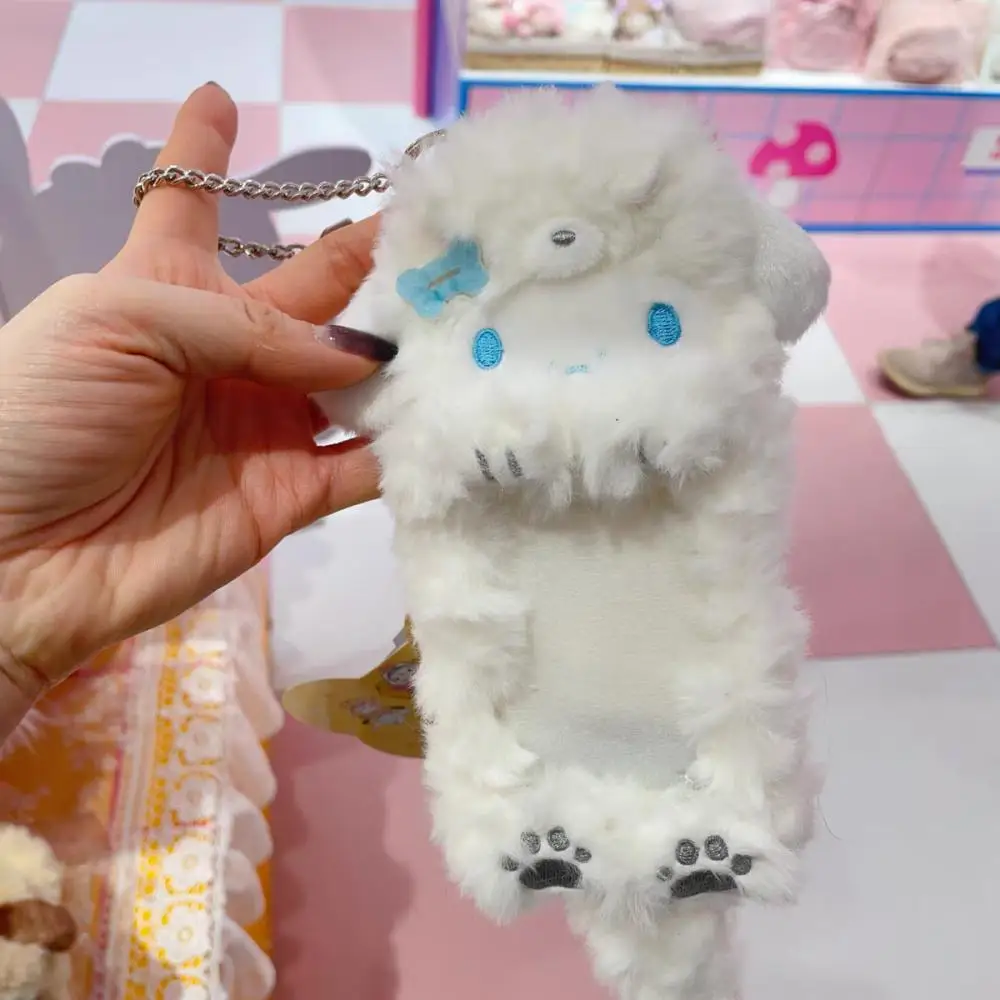 Melody Kuromi Dog Dress Up Card Holder Sanrio plush fabric Bus star card protective cover Key Chain backpack Pendant Girl gift