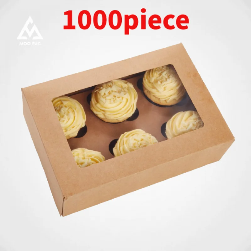 

10 00piece.Custom.Recyclable Customized Cupcake Box Type Small Cute Cake Box Packaging Bakery Box