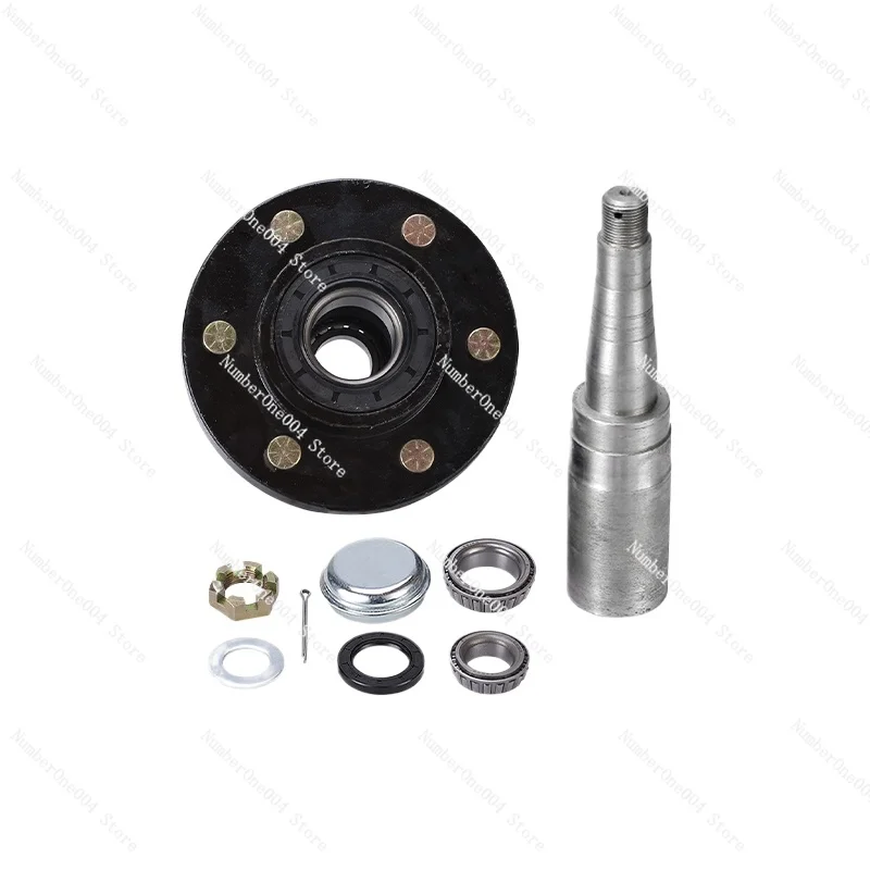 

Высококачественная ось ступицы колеса прицепа, короткая полуось, задняя ось автофургона, 2,7 тонны, 6 отверстий, головка оси 139,7 Habatou